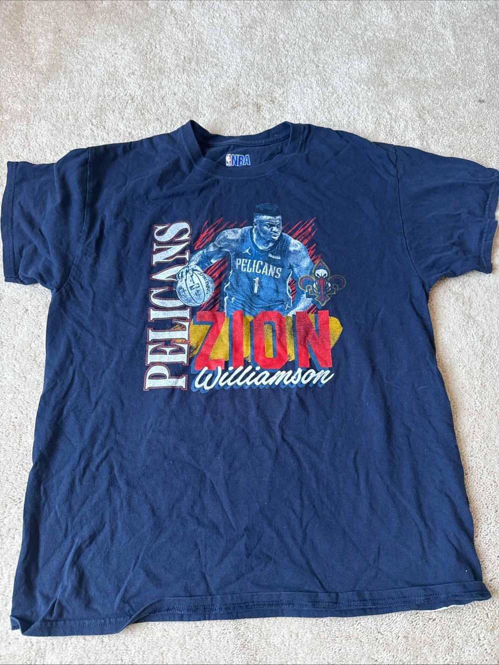 NBA Navy Blue Logo Graphic Tee